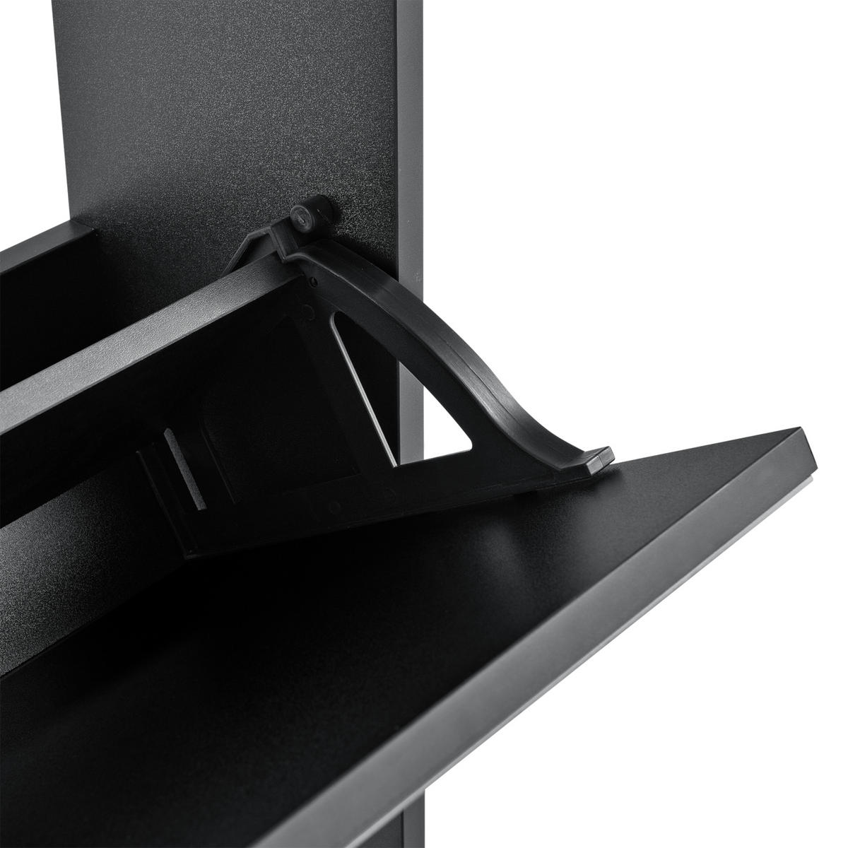 SCHUHKIPPER Vogar - Schwarz, Holzwerkstoff (63/102.5/17cm) - [en.casa]