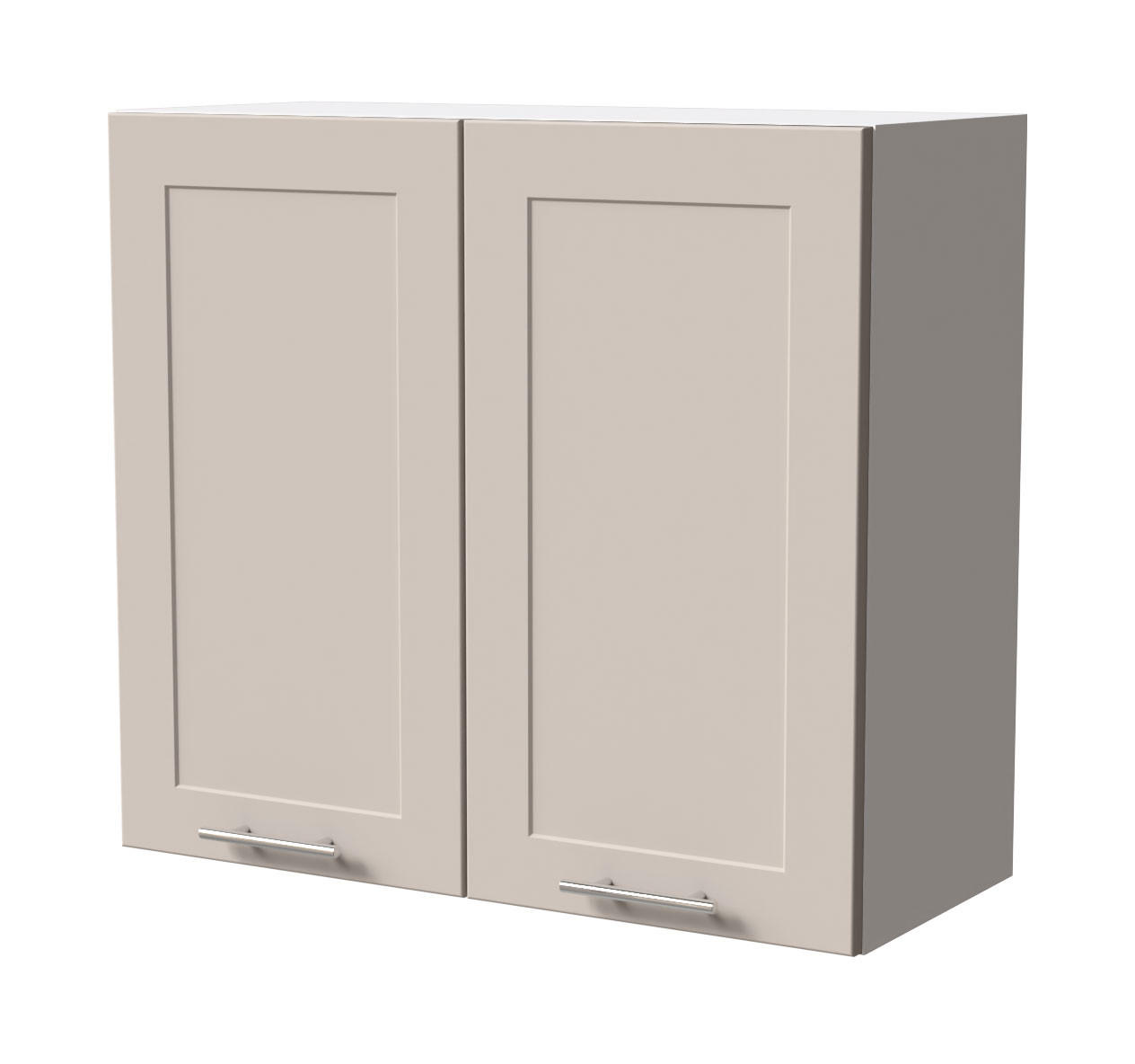 Feldmann-Wohnen Hängeschrank Kaschmir, Weiß 80x72x32.5 cm