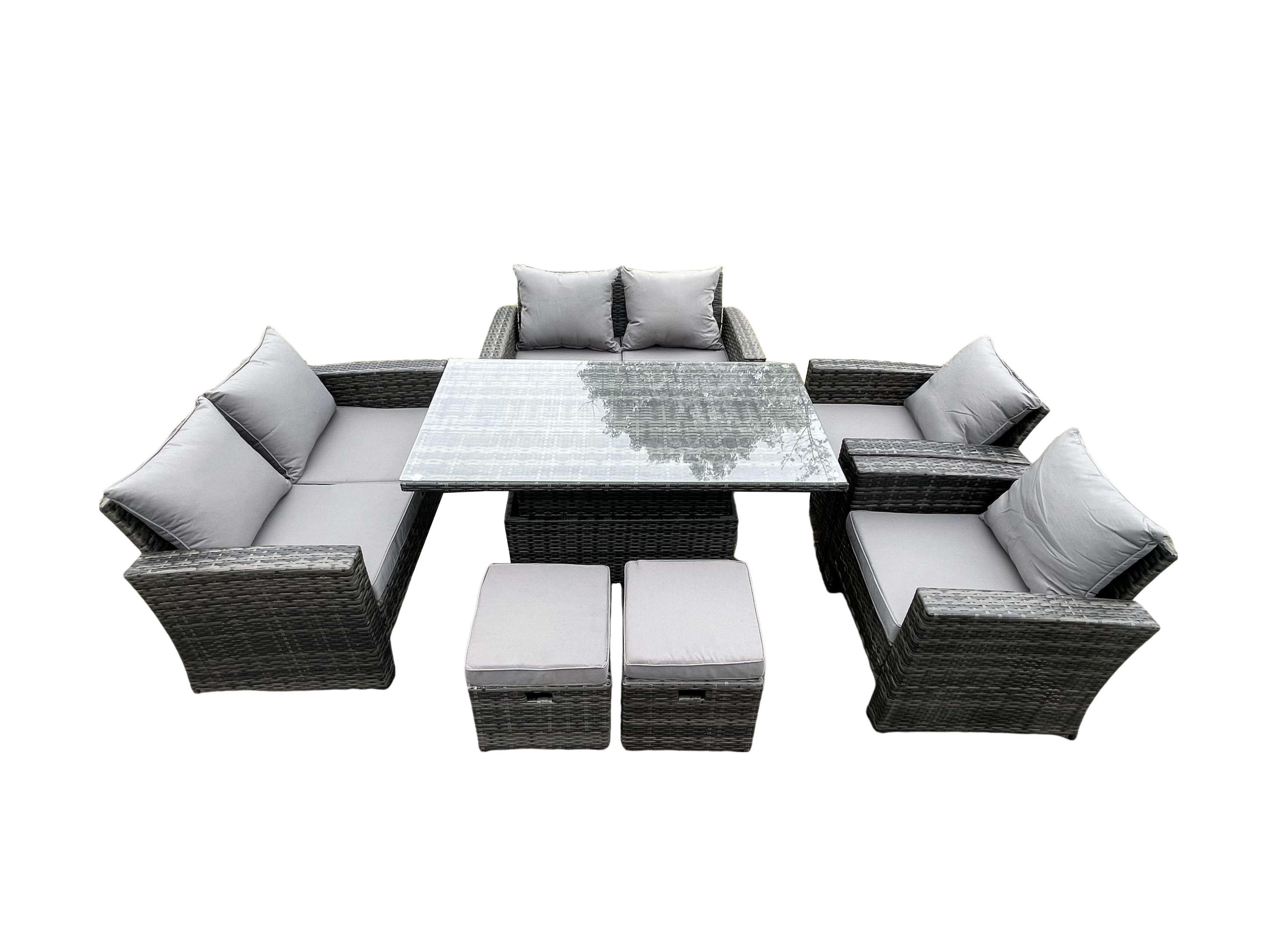 Fimous Gartensofa Dunkelgrau