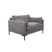 SOFA 2-SITZER Summer Anthrazit - Grau, Textil (125/82/101cm) - Zuiver