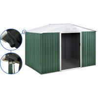 METALL-GARTENHAUS rosas Grün - Grün, Metall (45/267/245cm) - Habitat Garten