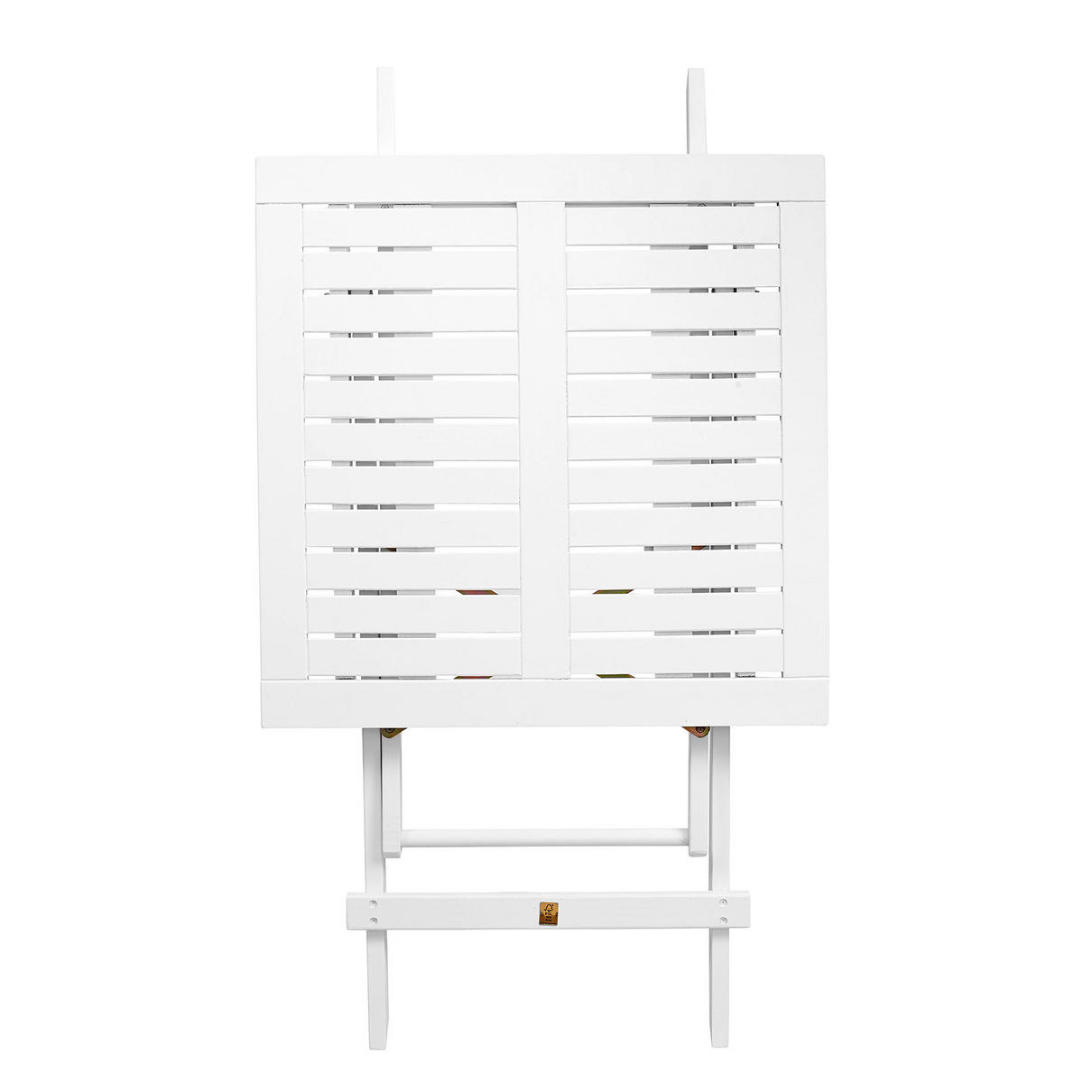 GARTENTISCH Lodge - Weiß, Holz (58/58/73cm) - Butlers