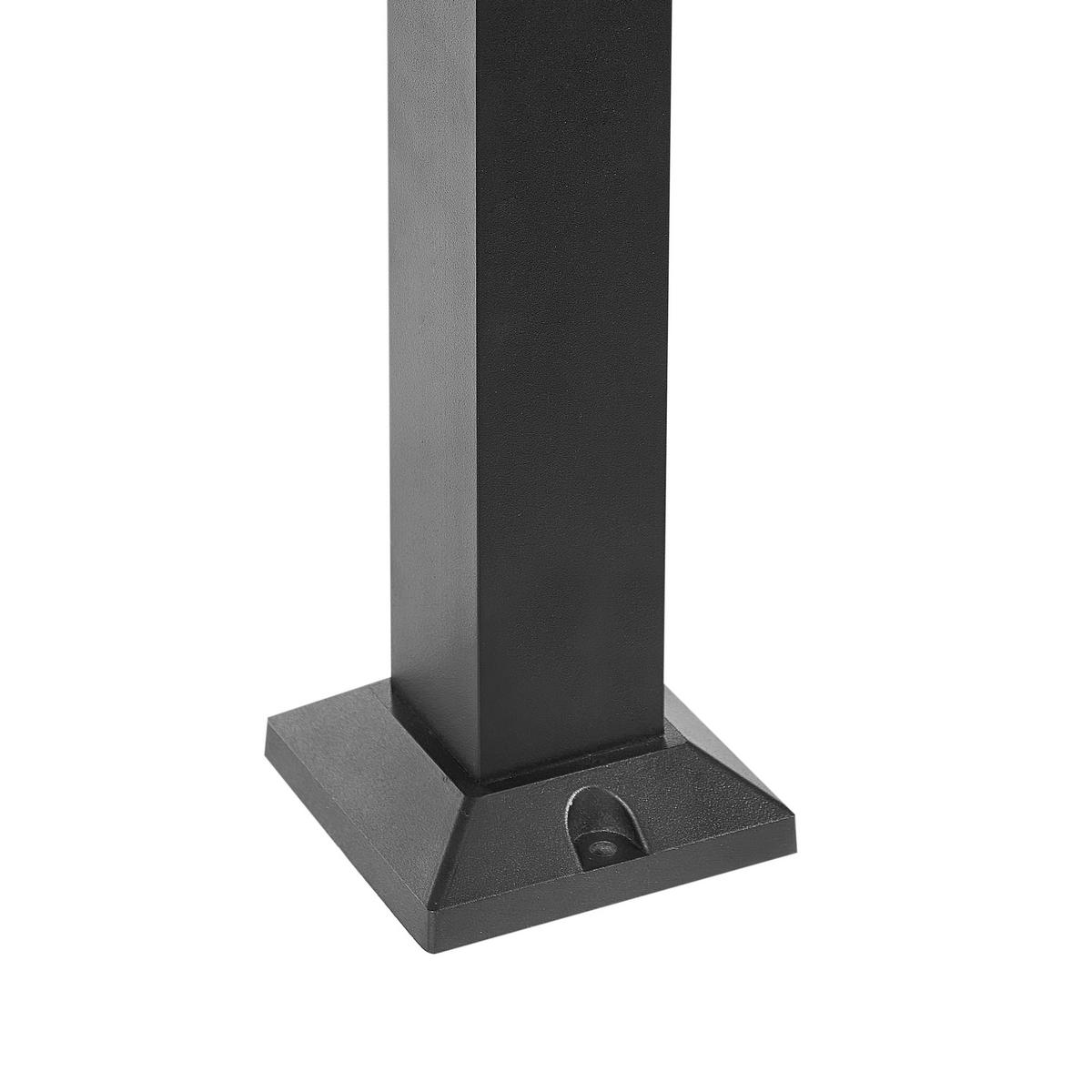 LED SLOUPKOVÉ SVÍTIDLO Černé Awuna - černá, kov (10/10/60cm) - Beliani
