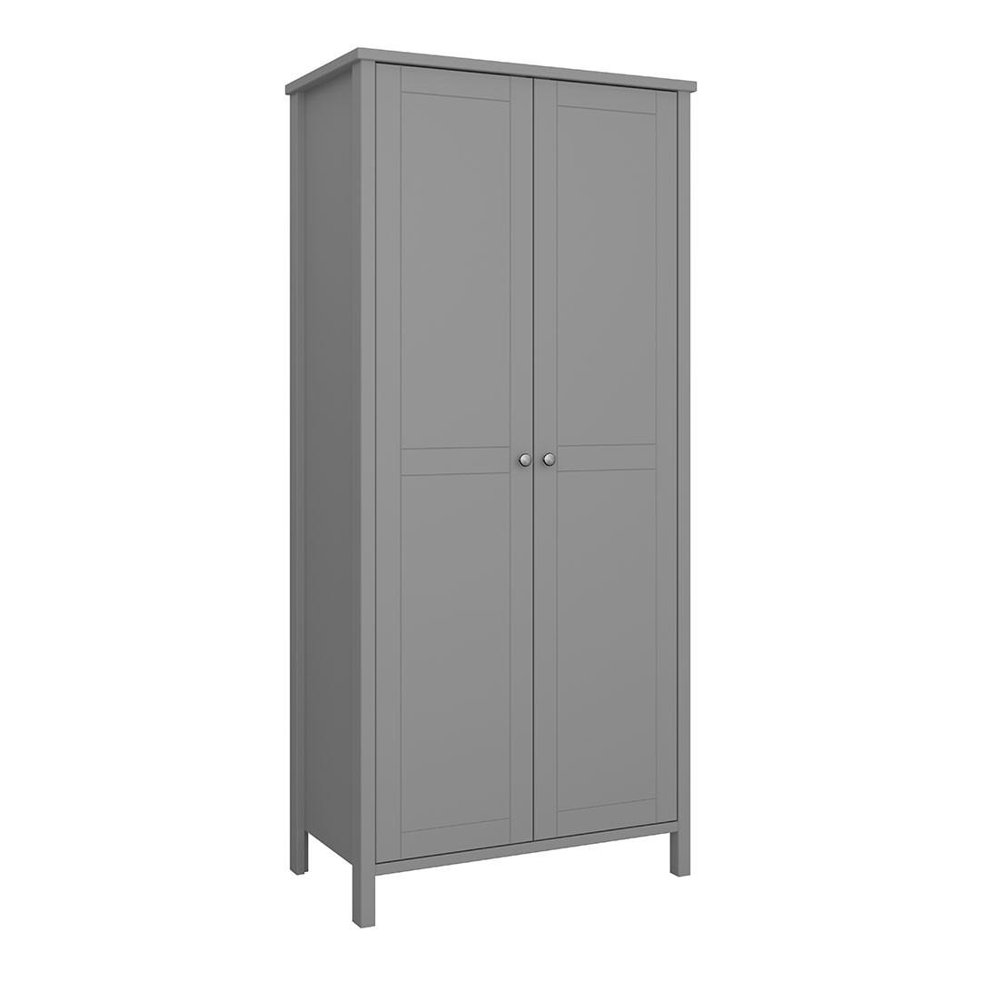 ebuy24 Kleiderschrank Grau 89x195x50 cm