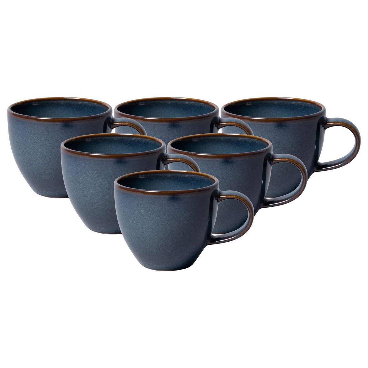 ESPRESSOTASSEN Crafted Denim dunkelblau 60 ml 6er Set - Dunkelblau, Keramik (0.06L) - like.Villeroy & Boch