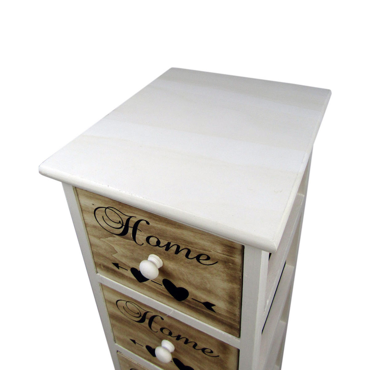 KOMMODE Weiß 30/26/91 cm - Weiß, Holz (30/91/26cm) - Mobili Rebecca