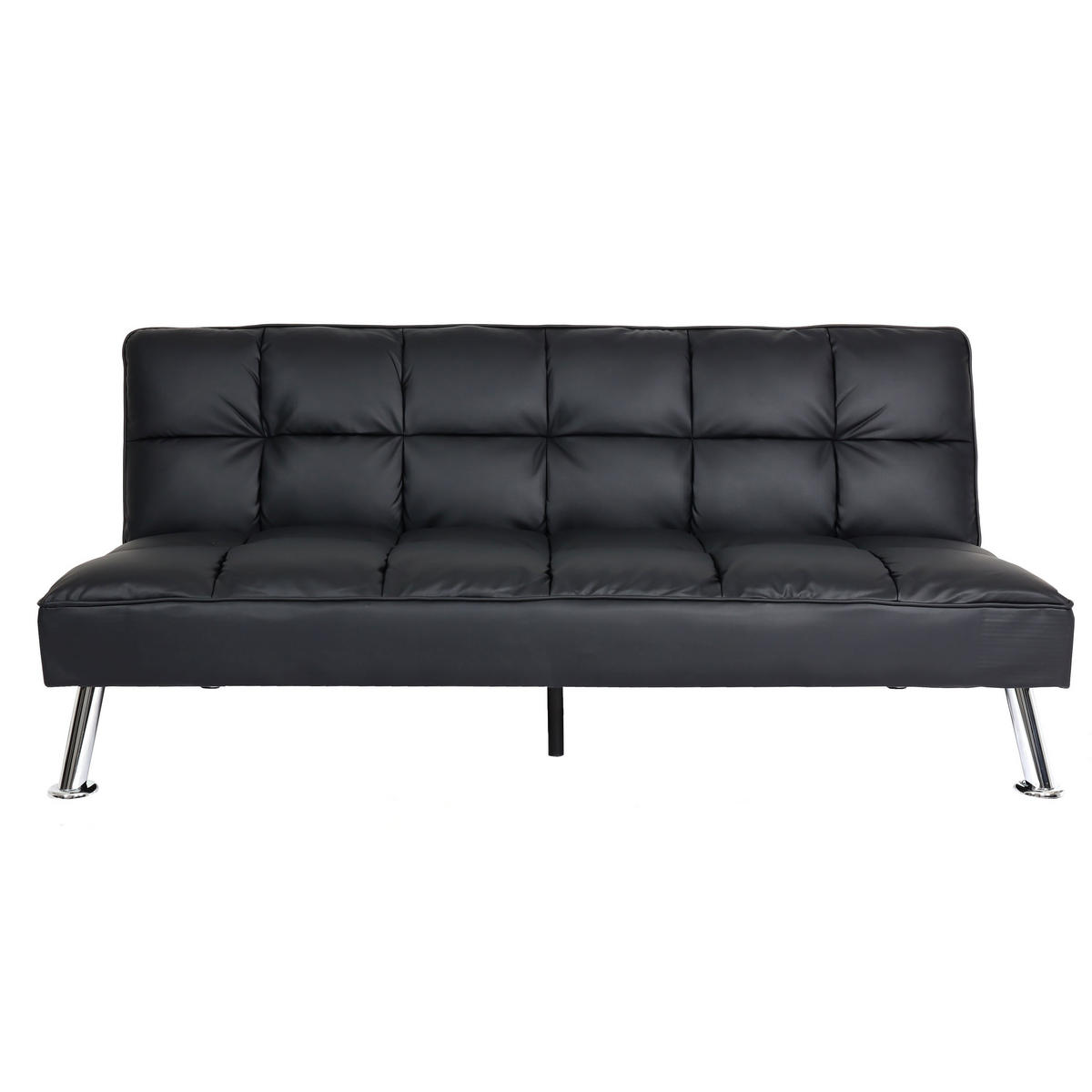 SOFA Schwarz - Schwarz, Textil (181/82/107cm) - MCW