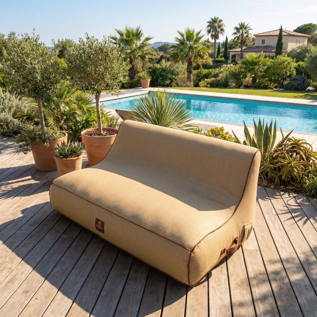 LOUNGESOFA ALIZÉ Beige - Beige, Kunststoff/Textil (160/75/105cm) - Coco Lounge