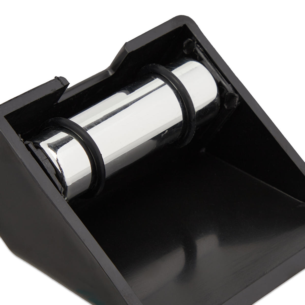 KARTENSCHLITTEN - Schwarz, Kunststoff/Metall (10/25cm) - Relaxdays