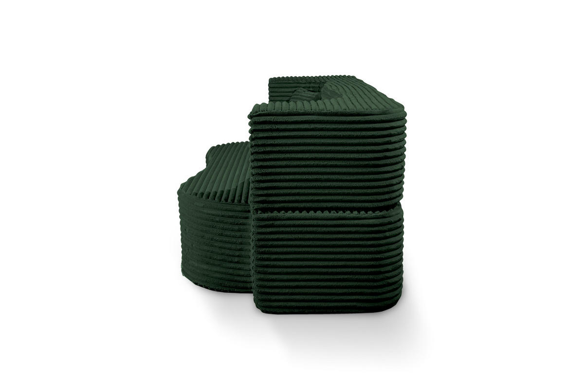SCHLAFSOFA MYFOAM, Sofa mit Schlaffunktion, Farbe: Grun, Cordstoff - Grün, Textil (200/80/72cm) - Storez24