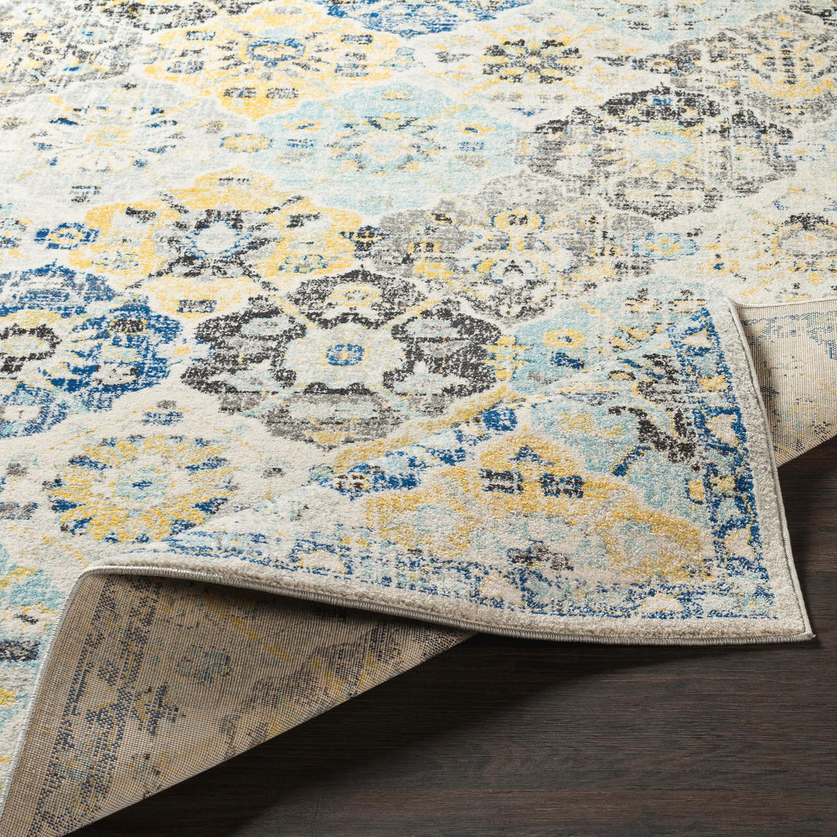 VINTAGE-TEPPICH 120x170 cm Mehrfarbig - Blau/Multicolor, Naturmaterialien/Textil (120/170cm) - LIVABLISS