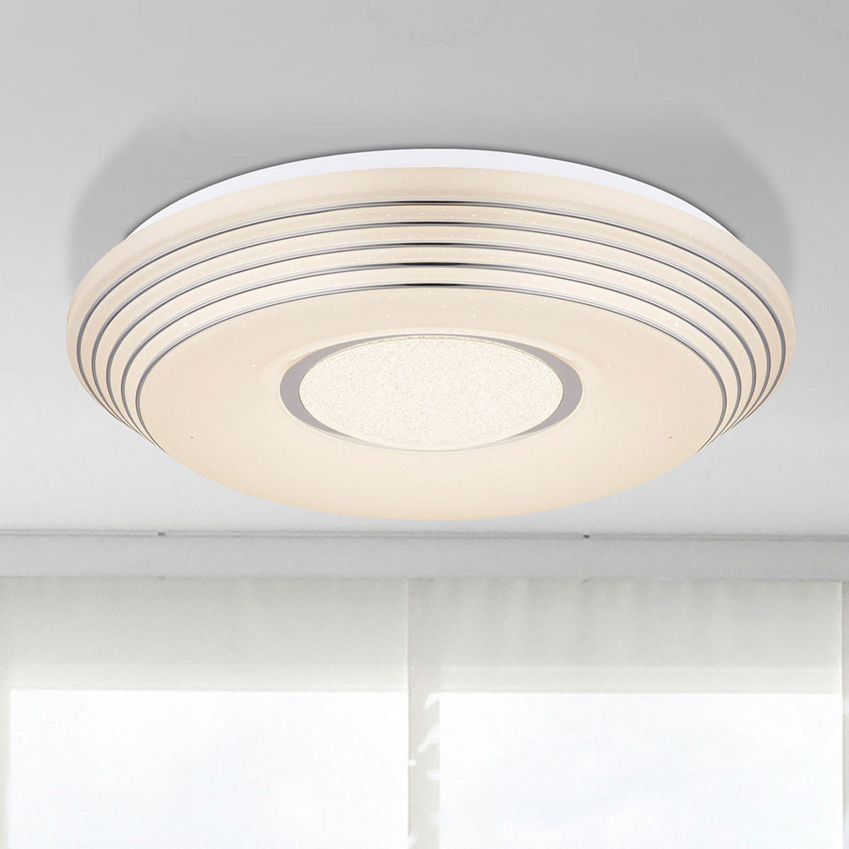 LED DECKENLEUCHTE PILLO Weiß Metall Acryl - Weiß, Metall (50/50/8.5cm)