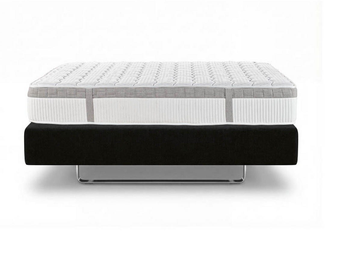 POLSTERBETTSET Fresh 180x200 Grau - Grau, Textil/Metall (180/200cm) - Villa Möbel