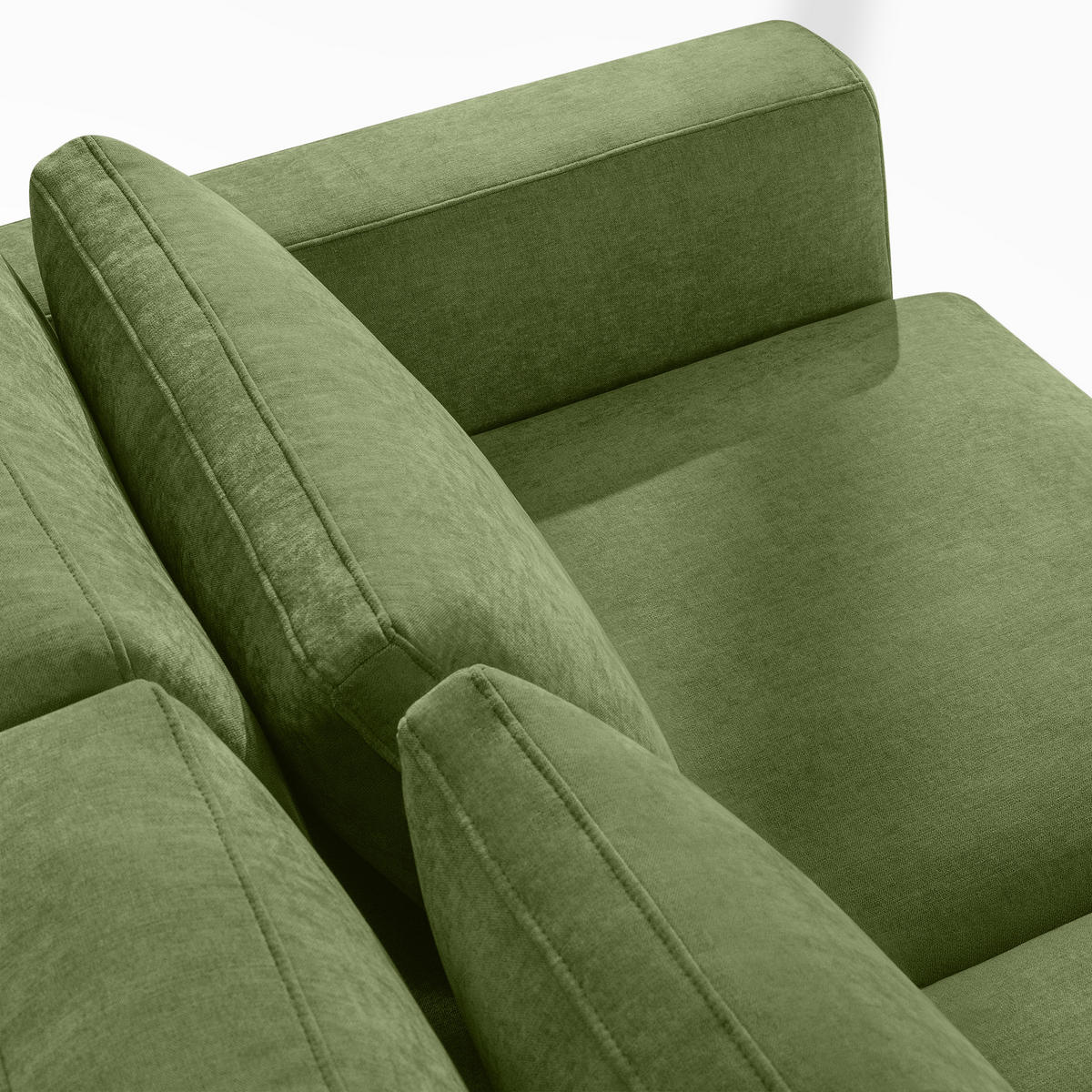 ECKSOFA XL links VERUS - Grün, Holz/Holzwerkstoff (377/328cm) - KONSIMO®