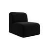 SOFAELEMENT Samt Stoff Schwarz - Schwarz, Holzwerkstoff/Kunststoff (70/75/94cm) - Makamii