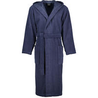 BADEMANTEL HERREN KAPUZE UNI 829 BLAU - 17 - Blau, Textil (Mnull) - Cawoe