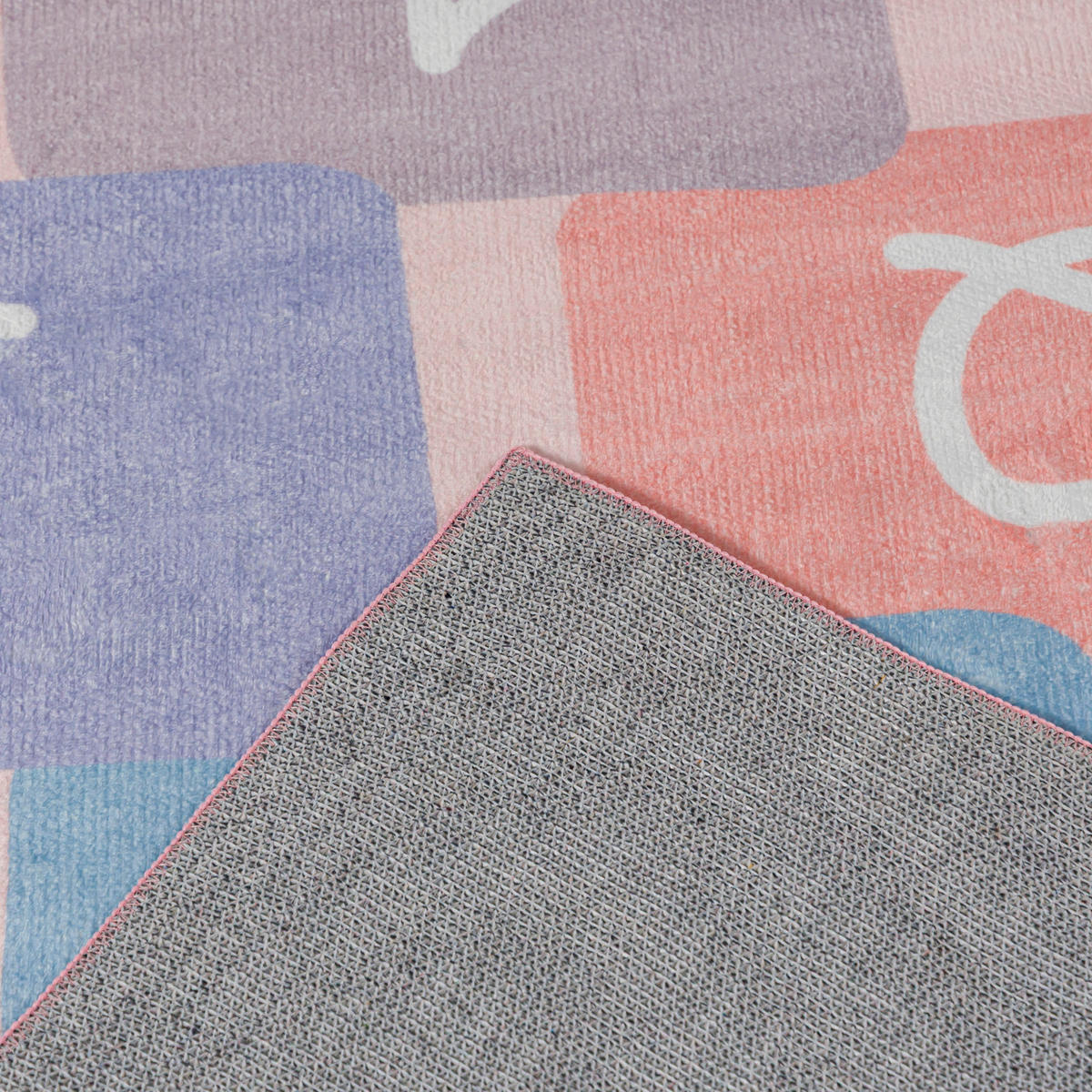 BARNMATTA rosa hopphage - 120 x 170 cm - Rosa, Textil (120/170cm) - Mazovia