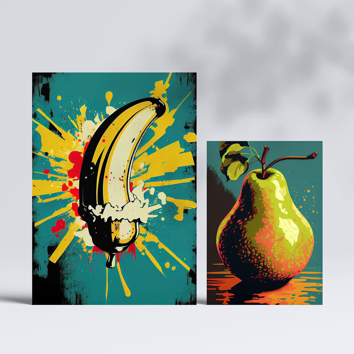 POSTER Set Mit 6 Sommerzeit Vollfarbige Plakate Von Obst, Gemüse A3 & A4 Rahmenlos - Klar, Papier (29/3cm) - Nacnic