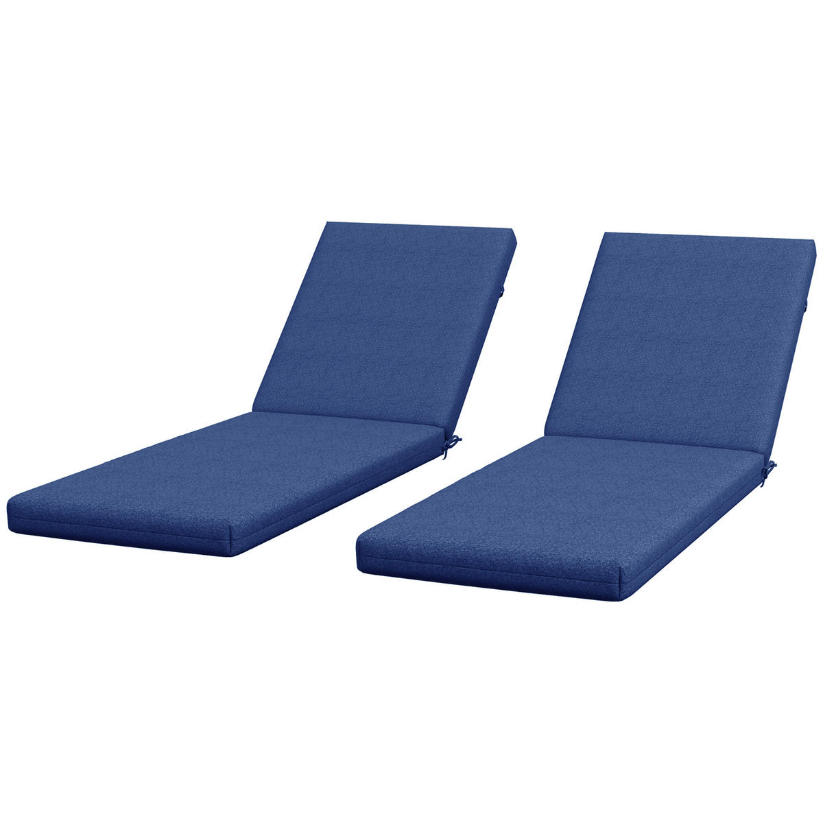SESSELAUFLAGEN Blau 2 Stück - Blau, Kunststoff (58.4/7/190.5cm) - GiPP
