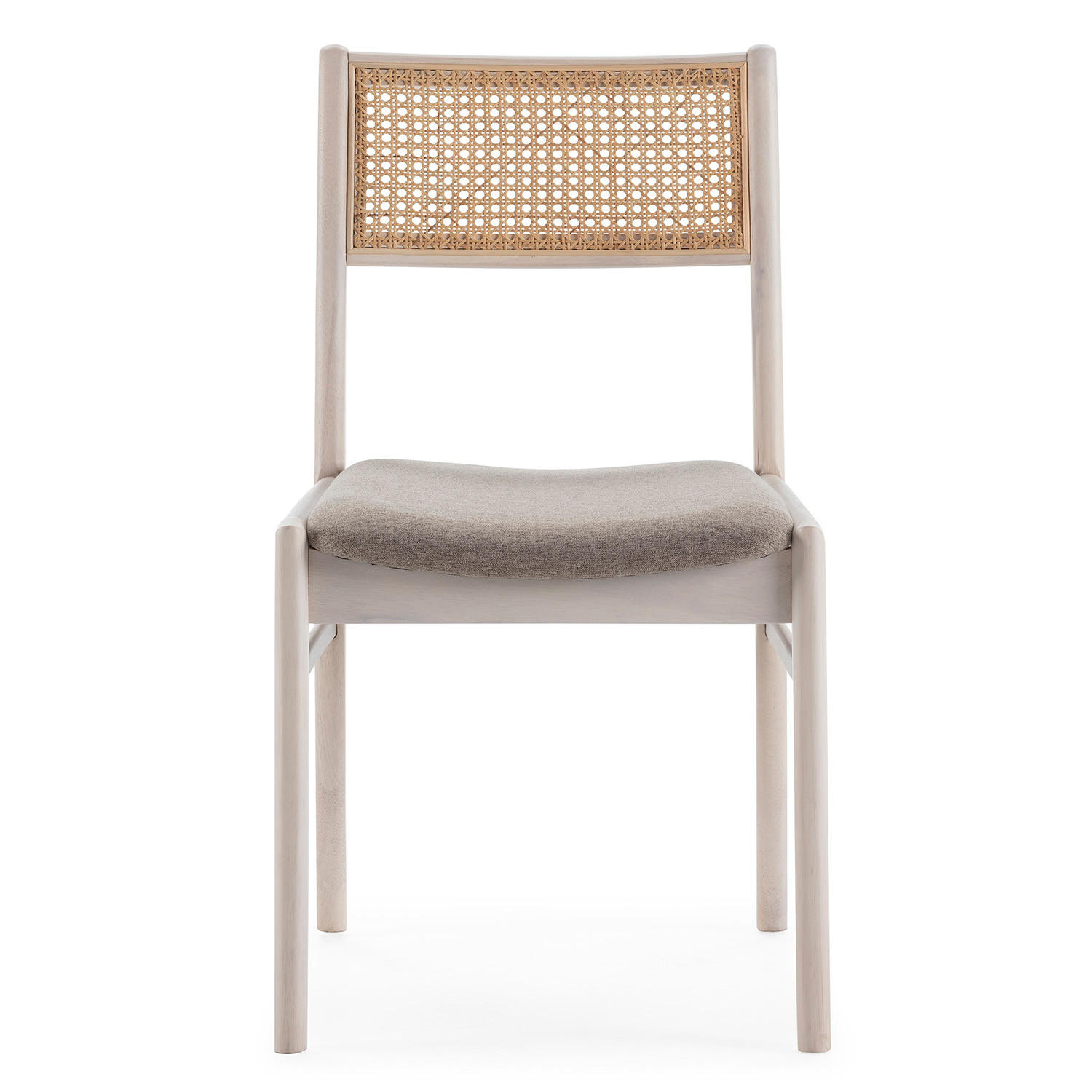 STUHL-SET 2 Vilma Weiß Wash, Massivholz - Weiß, Holz (45/83/54cm) - VS Venta-stock