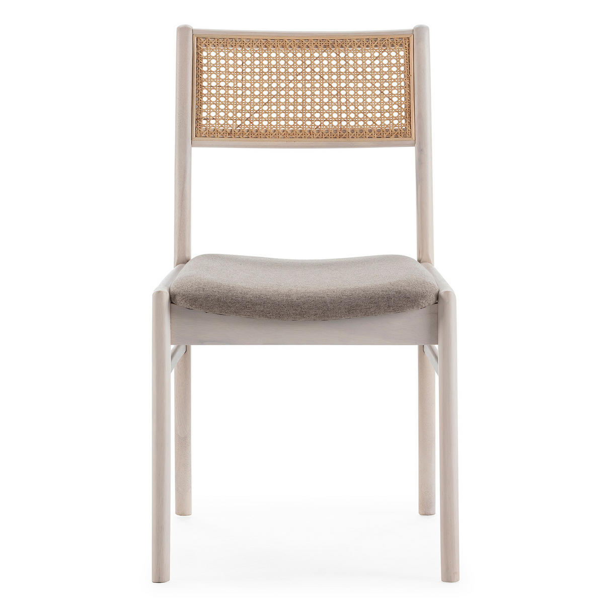 STUHL-SET 2 Vilma Weiß Wash, Massivholz - Weiß, Holz (45/83/54cm) - VS Venta-stock