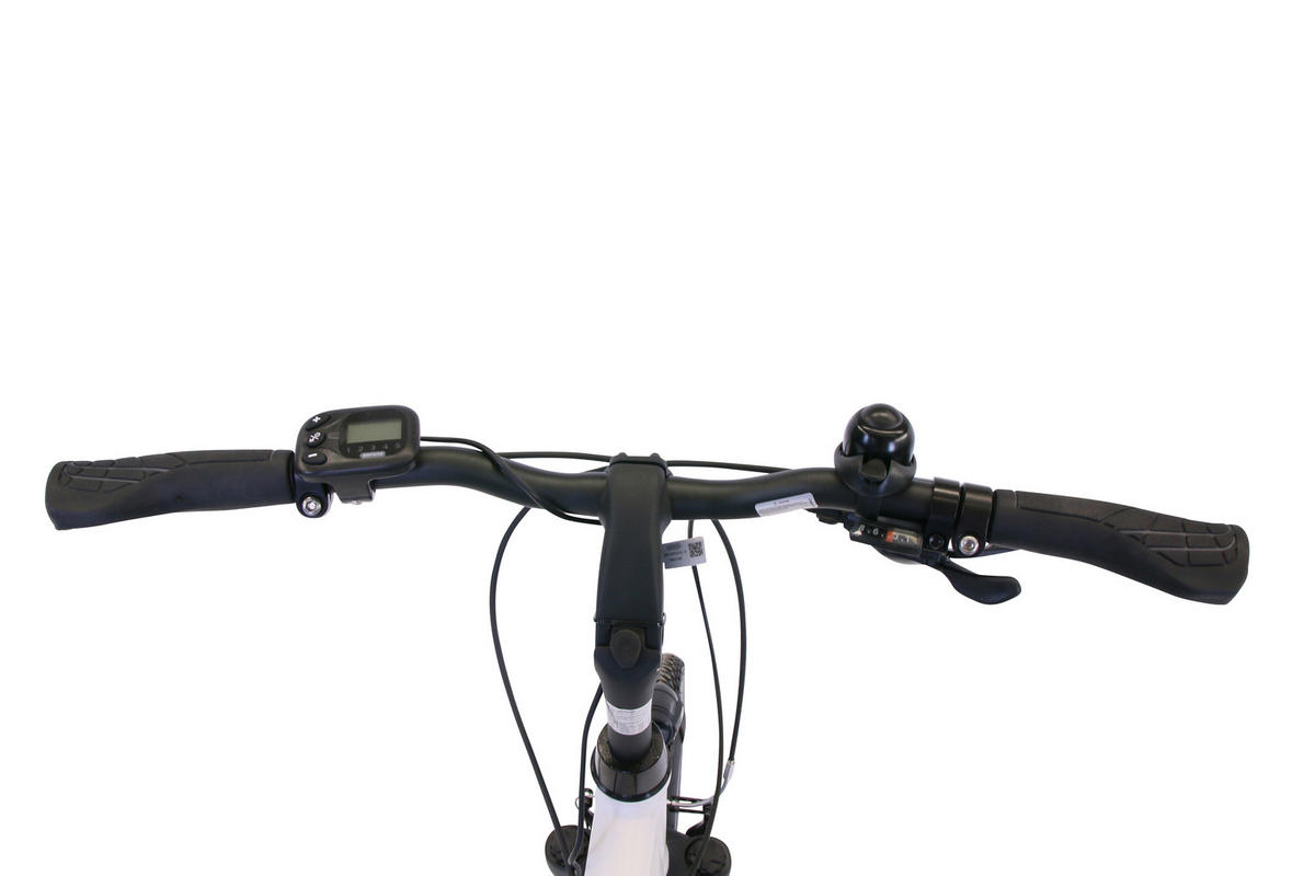 E-TREKKING Bafang Lady E-Bike Hellgrau 28 Zoll Gr:46 - Hellgrau, Metall (46cm) - Hawk Bikes