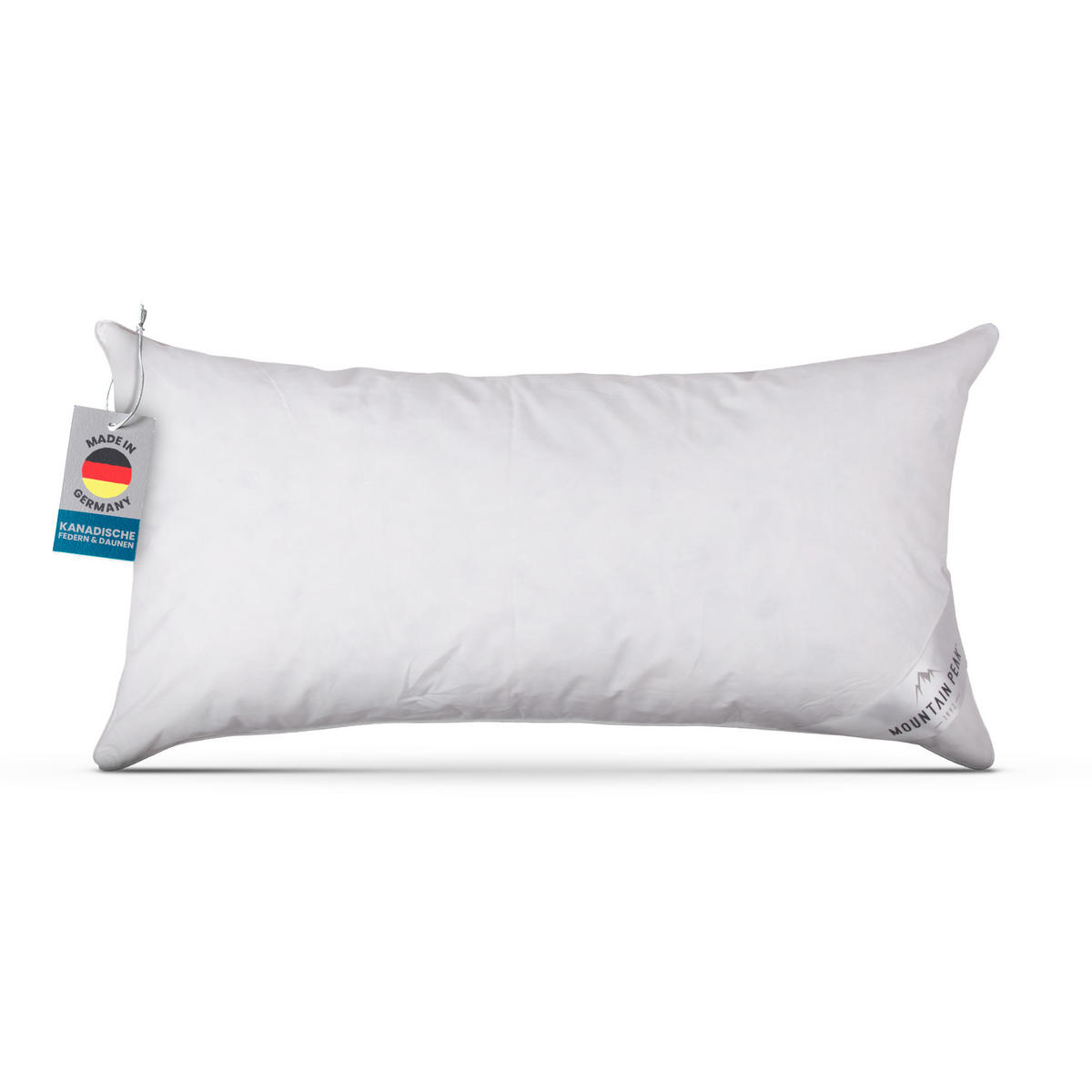 KOPFKISSEN Mountain Peak Federn/Daunen 40x80 cm - Weiß, Textil (80/40cm) - Bestlivings