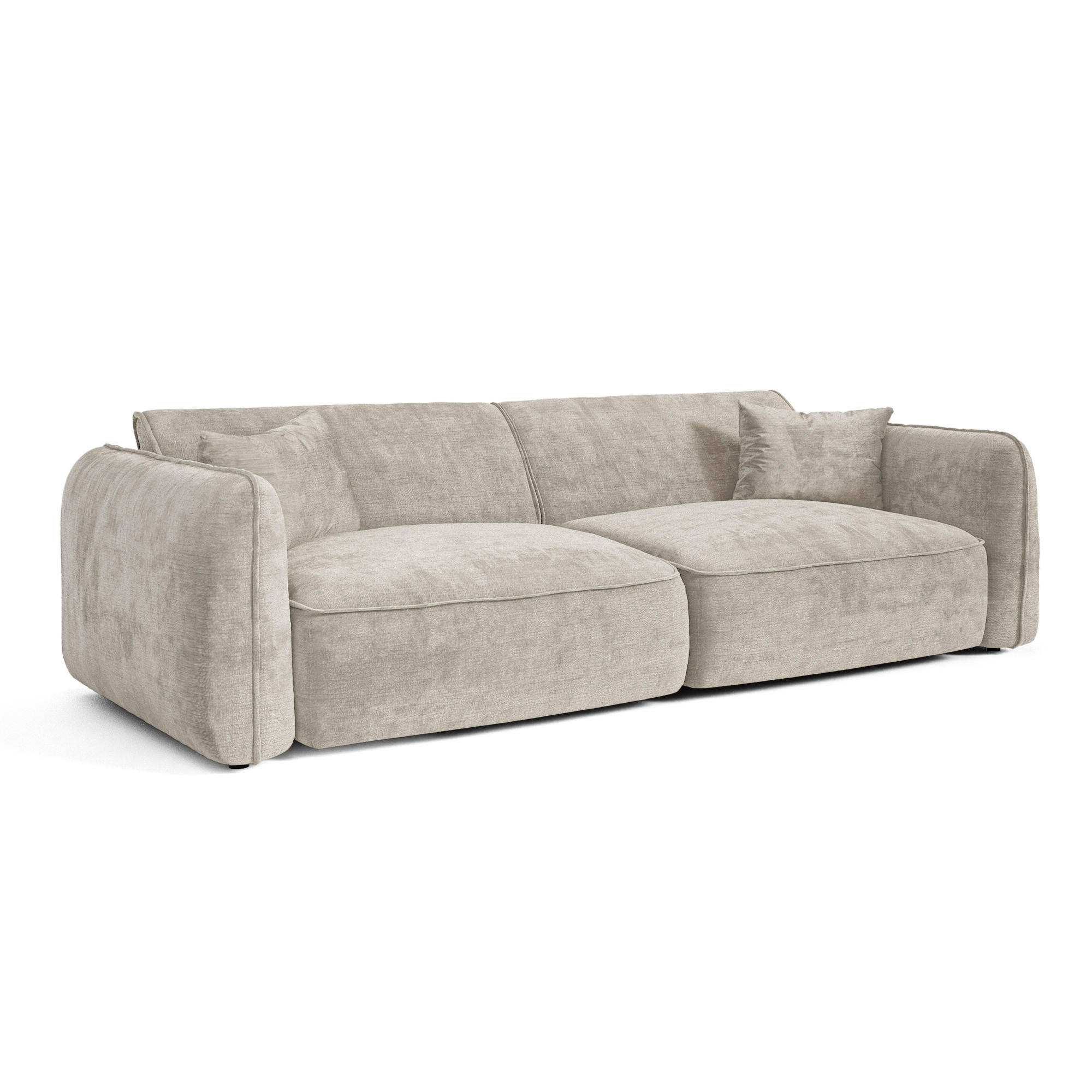 Premium Interiors Sofa Taupe 235x74x90 cm