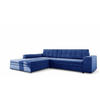 ECKSOFA Lusaka Mit Schlaffunktion - Blau, Holzwerkstoff/Textil (292/198cm) - Fun Möbel