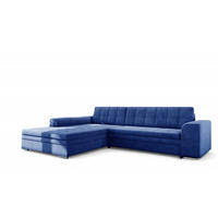 ECKSOFA Lusaka Mit Schlaffunktion - Blau, Holzwerkstoff/Textil (292/198cm) - Fun Möbel