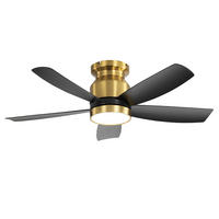 DECKENVENTILATOR DE-16277 42 Zoll mit LED & Fernbedienung Schwarz - Schwarz, Kunststoff (106.68/106.68/36.3cm) - ComfortXL