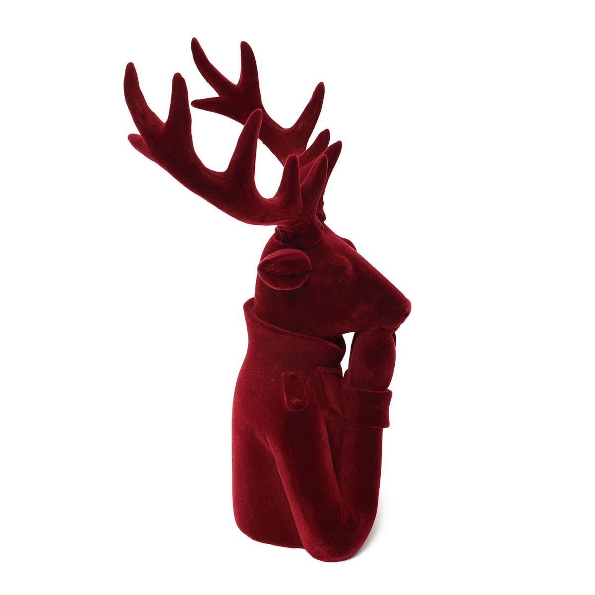 WEIHNACHTSDEKORATION HTHD0180 - Rot, Kunststoff (19/34/22cm) - Hometopia