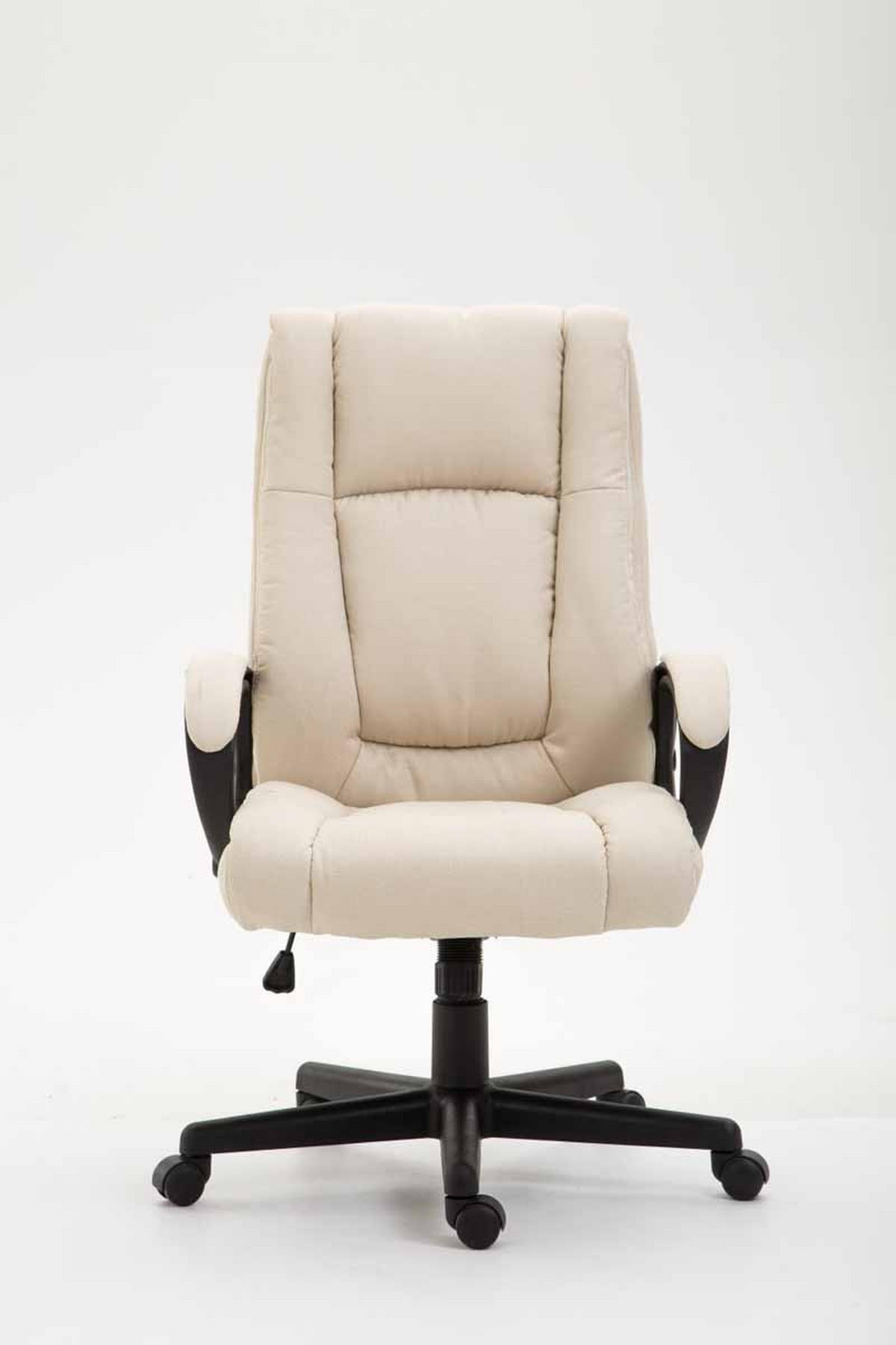 DREHSTUHL Stoff Creme - Creme/Schwarz, Kunststoff/Textil (66/106/70cm) - CLP