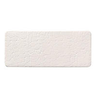 BADMATTE Geprägtes Muster 50/120 cm - Weiß, Textil (50/120cm) - Douceur d´intérieur