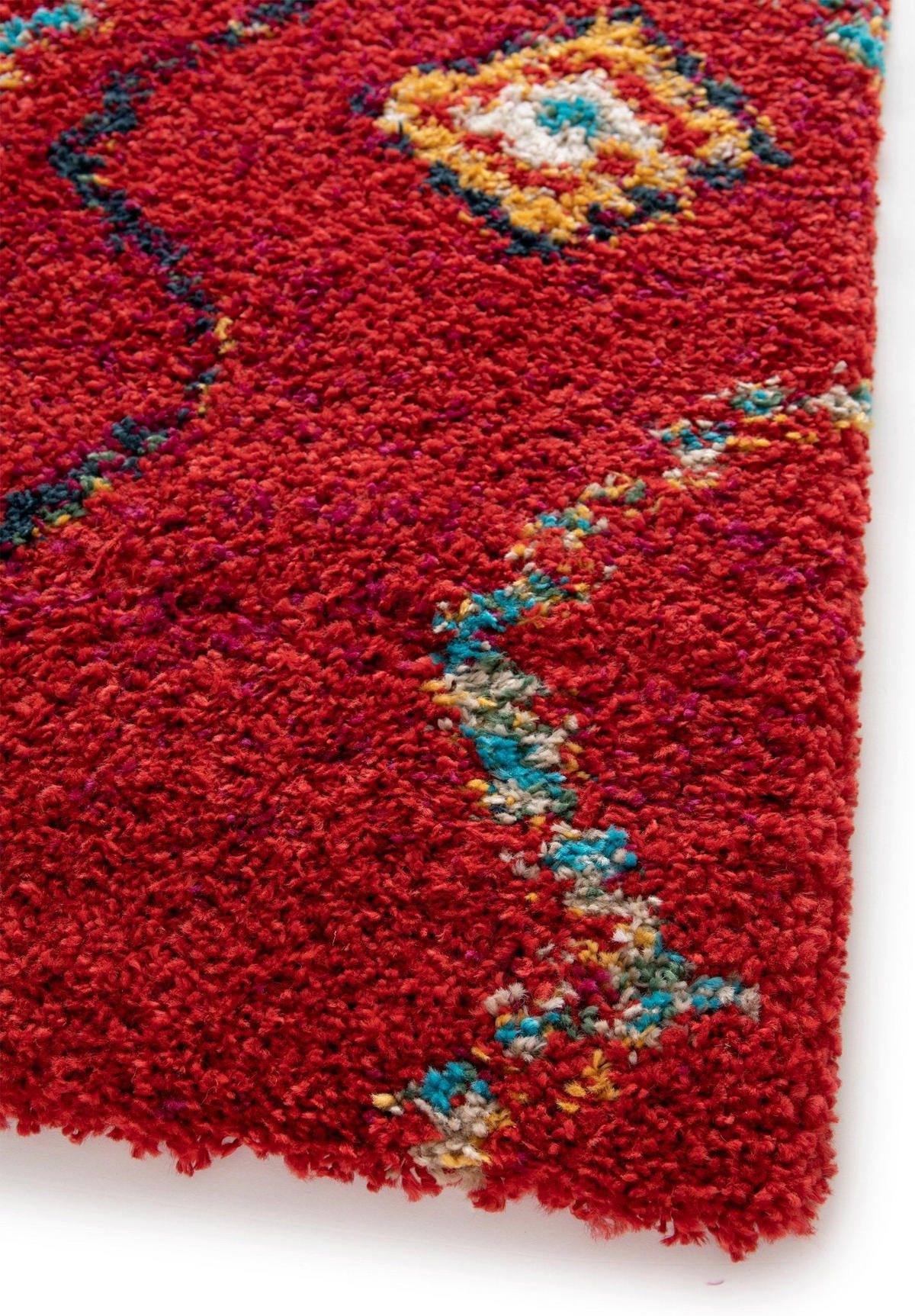 TEPPICH dick komfortabel Ethno-Stil rot - Rot, Textil (140/200cm) - AFK Living