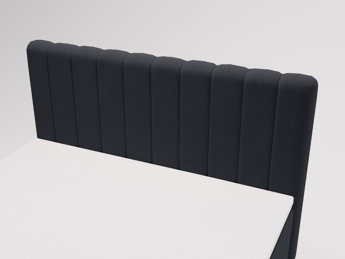 BOXBETT Primavera 180x200 Schwarz - Schwarz, Holz/Textil (180/200cm) - Graingold