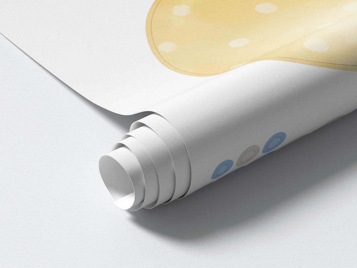 WANDAUFKLEBER 60x94cm - Hasenland - Multicolor, Kunststoff (60/94/0.1cm) - Wallfluent