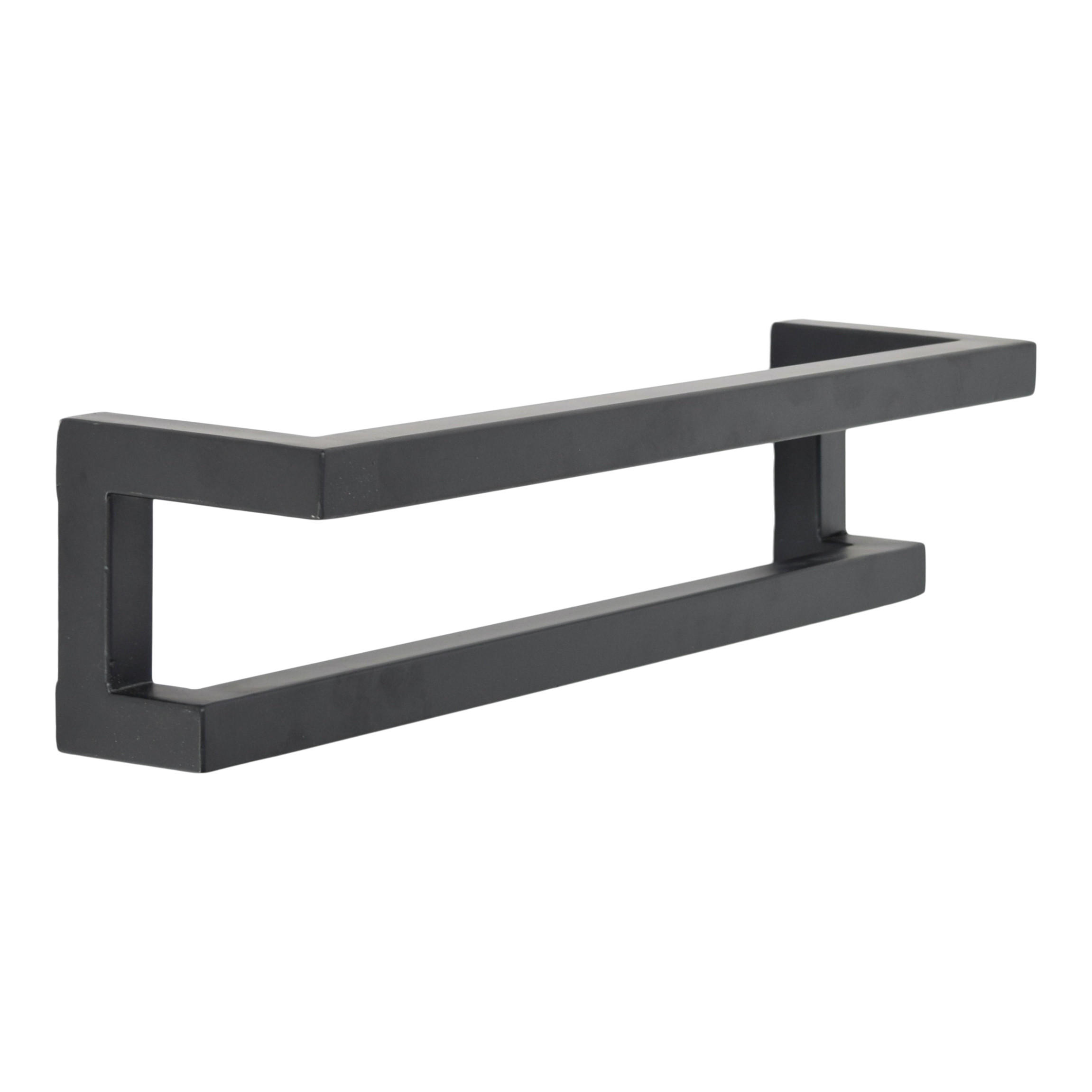 HANDTUCHSTÄNDER Fester Schwarz - Schwarz, Metall (48/12/12cm) - LOFT42