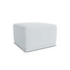 POUF Chenille Stoff Blau - Blau/Schwarz, Kunststoff/Textil (65/40/65cm) - Makamii