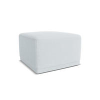 POUF Chenille Stoff Blau - Blau/Schwarz, Kunststoff/Textil (65/40/65cm) - Makamii