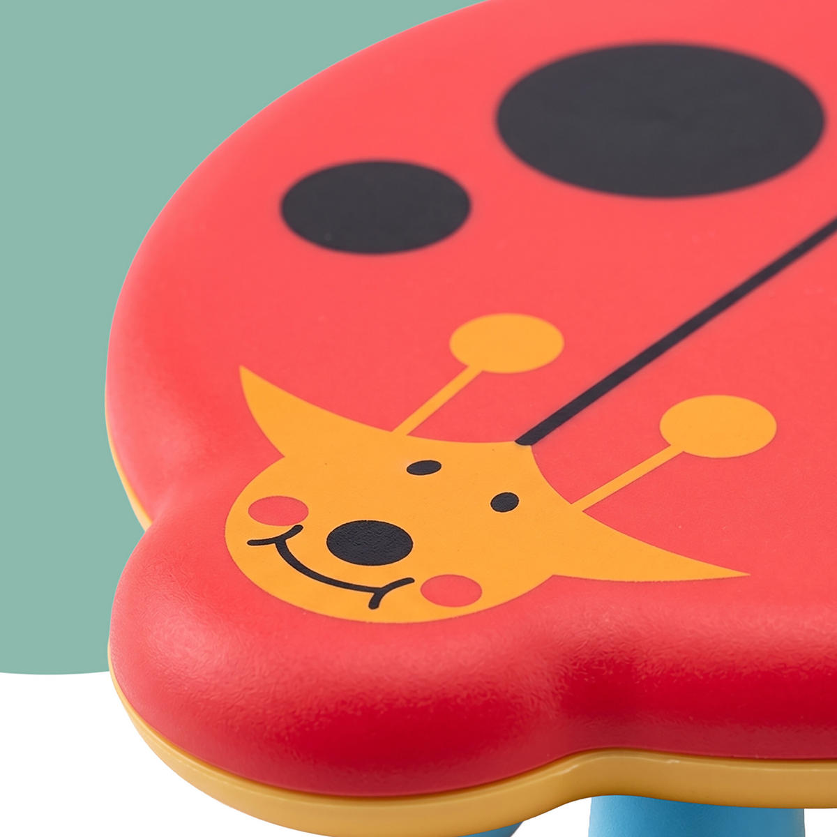 STOLIČKA Barevná dětská plastová beruška výška sedu 26 cm - různobarevná, plast (25/26/32cm) - Relaxdays