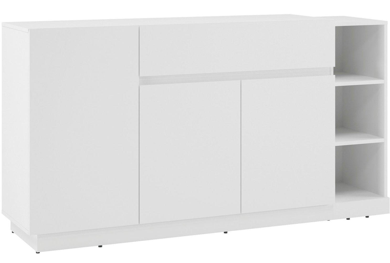 KOMMODE Bristol weiß 163 / 40 / 86cm - Weiß, Holz/Holzwerkstoff (163/86/40cm) - Feldmann-Wohnen