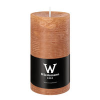 STUMPENKERZE Rustik Marble Style Dukat 120 x Ø 58 mm, 1 Stück - Terracotta, Paraffin (6/12cm) - Wiedemann Kerzen