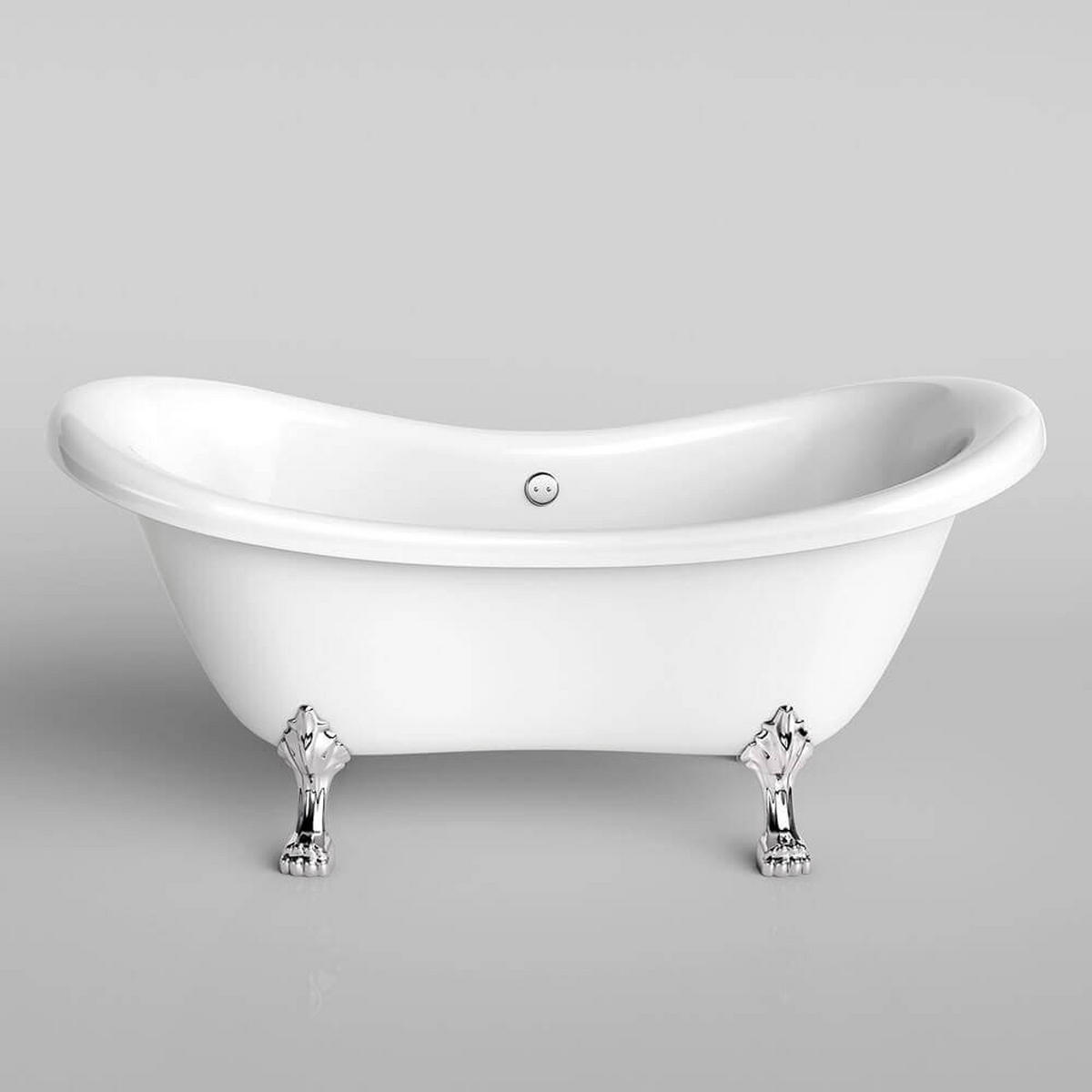 FREISTEHENDE Badewanne FAMA - 176 x 74 cm - Weiß, Keramik (176/79/74cm) - Home Deluxe
