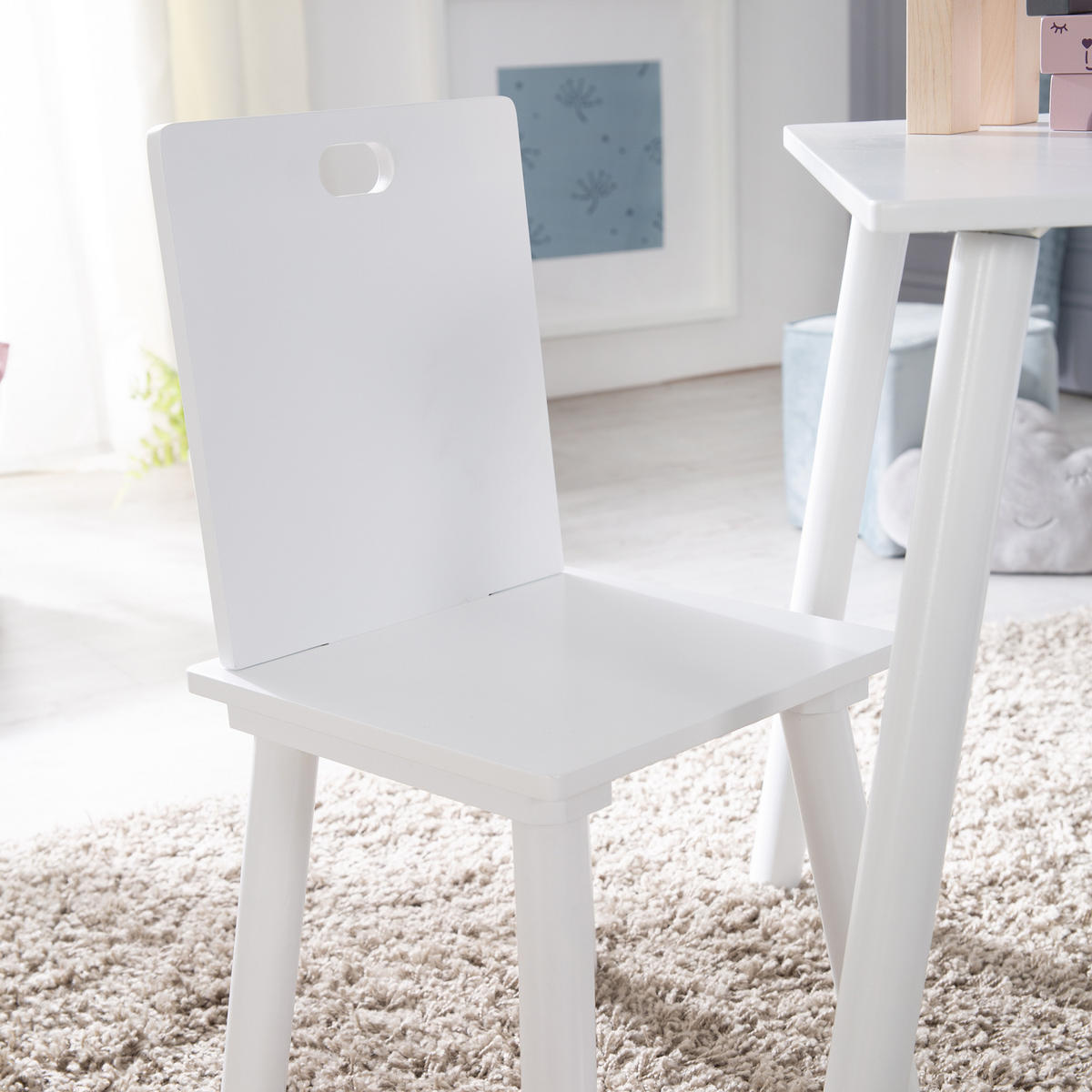 KINDERSITZGRUPPE - Weiß, Holzwerkstoff (60/54/50cm) - Roba