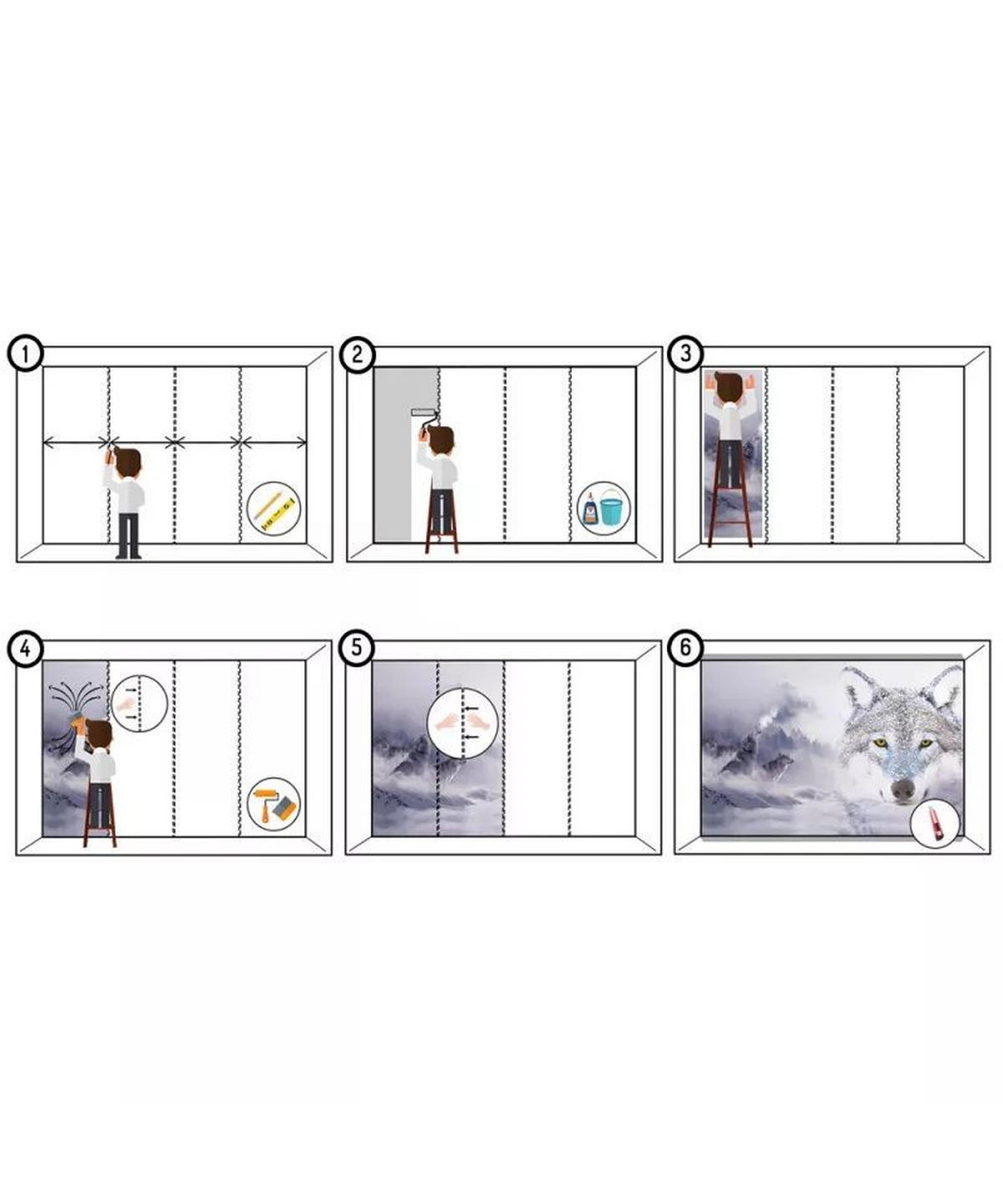 VLIESTAPETE Grau 450/315 cm - Grau, Papier (450/315cm) - KUNSTLOFT