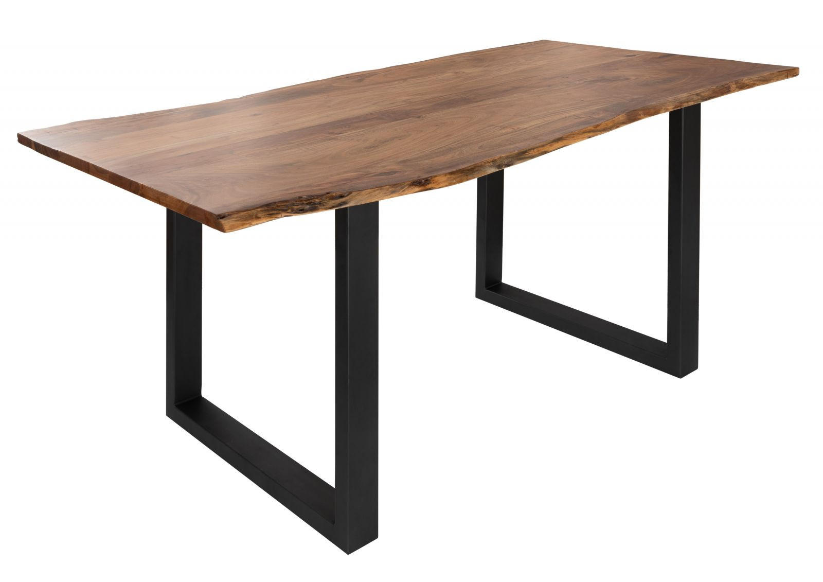 BAUMTISCH Akazie 120x90x76 natur Beine anthrazit matt FREEFORM 3 - Braun, Holz (90/120/76cm) - Massivmoebel24