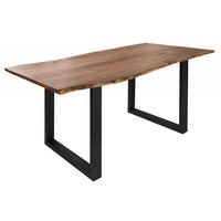 BAUMTISCH Akazie 120x90x76 natur Beine anthrazit matt FREEFORM 3 - Braun, Holz (90/120/76cm) - Massivmoebel24