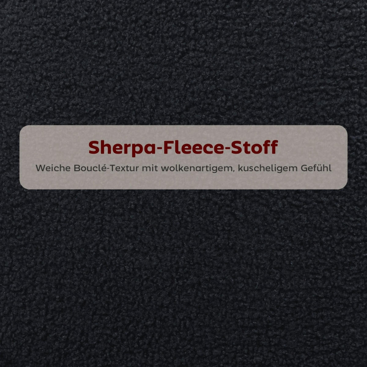 BARHOCKER DE-36051 2er Set mit Fleece-Bezug und Metallrahmen Schwarz - Schwarz, Metall (49/95/52cm) - ComfortXL
