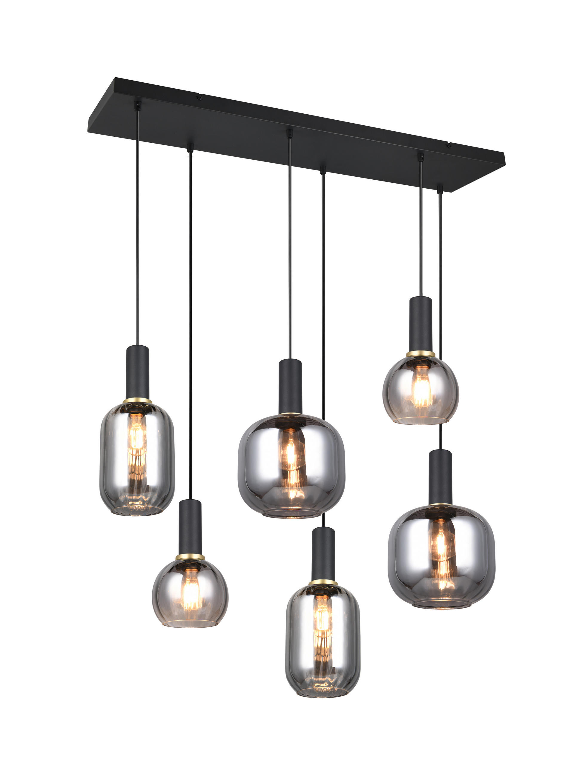 HÄNGELAMPE DIVA - Schwarz - 0/0/150 cm - Schwarz, Metall (92/92/150cm) - Trio Leuchten